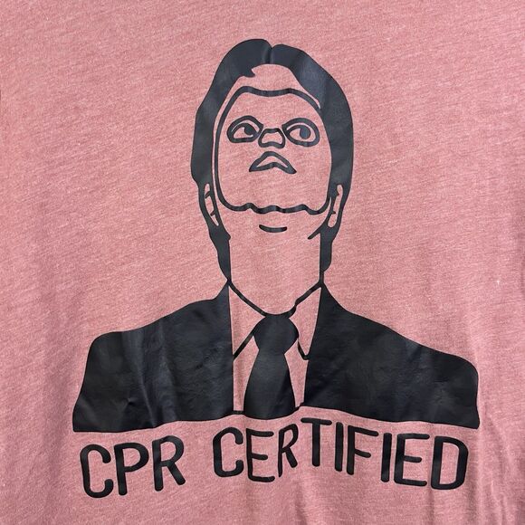 The Office CPR Certified Fright Schrute Graphic Tee Unisex XS - Picture 2 of 5